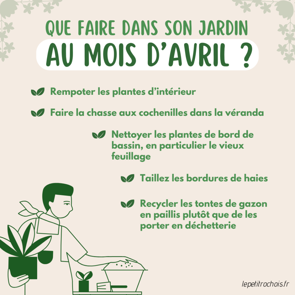 que faire jardin avril